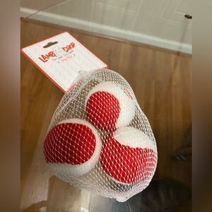 Lambchop Sport Tennis Balls Set of 3 Dog Fetch Toy Medium